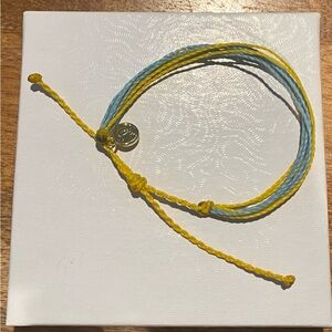 Yellow and blue Pura Vida bracelet!!